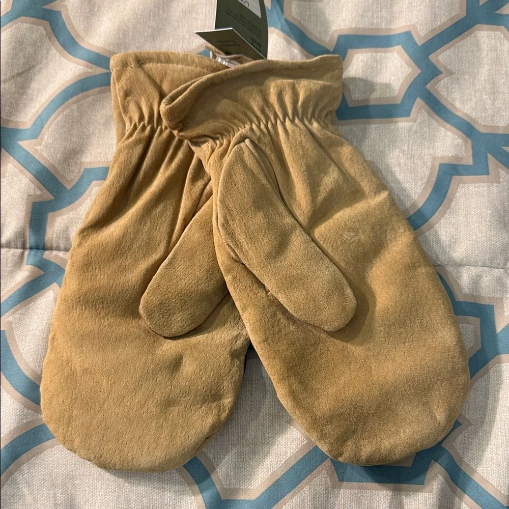 NEW ~ Goodfellow & Co Kids Tan and Black Mittens